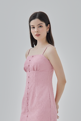  Kallie Padded Bust Dress in Pink 