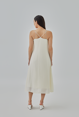 Julissa Halter Back Dress in Butter