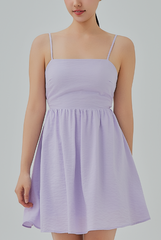 Karla Open Back Babydoll Dress