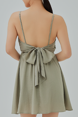 Karla Open Back Babydoll Dress