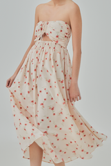 Avril Self-Tie Floral Dress