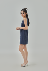 Maria Gathered Neck Mini Dress