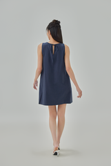 Maria Gathered Neck Mini Dress