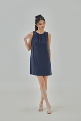 Maria Gathered Neck Mini Dress