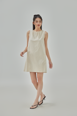 Maria Gathered Neck Mini Dress