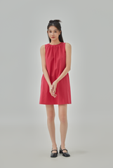 Maria Gathered Neck Mini Dress