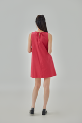 Maria Gathered Neck Mini Dress