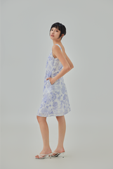 Evelyn Floral Textured Tent Dress