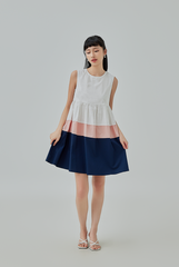 Daphy Colorful Tiered Mini Dress