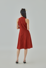 Daphnie Embossed Silk Cheongsam