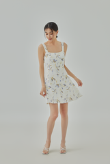 Ivie Floral Printed A-Line Dress