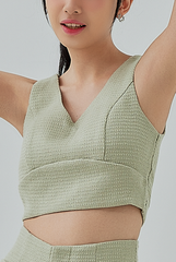 Hope Tweed Princess Panel Crop Top