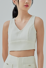 Hope Tweed Princess Panel Crop Top