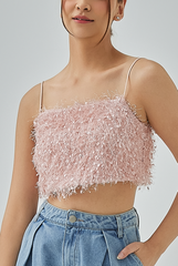 Kacey Fringe Textured Camisole