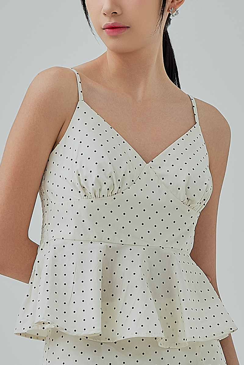 Katniss Polka Dots Peplum Top