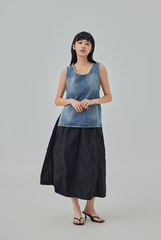 Brena Loose Fitting Denim Top