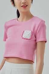 Kelly Crocheted Pocket Baby Tee