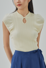 May Cheongsam Inspired Knit Top