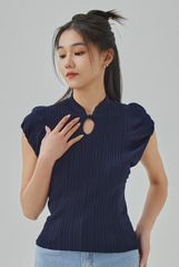 May Cheongsam Inspired Knit Top