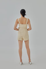 Stormi Utility Romper in Clay