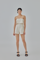 Emi Two-Way Romper in Oat Emi Two-Way Romper in Oat 