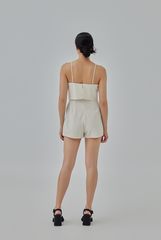 Emi Two-Way Romper in Oat