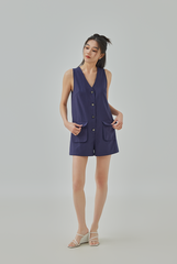 Danielle Button-Up Romper