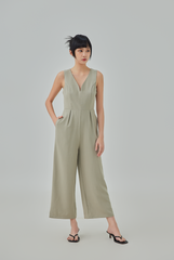 Bernessa Plunge Neck Jumpsuit