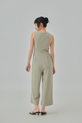 Bernessa Plunge Neck Jumpsuit