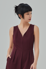 Bernessa Plunge Neck Jumpsuit