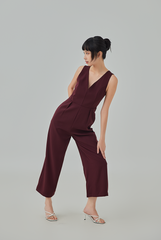 Bernessa Plunge Neck Jumpsuit