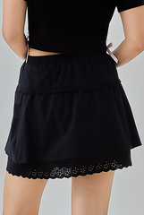 Poppy Scalloped Hem Mini Skirt