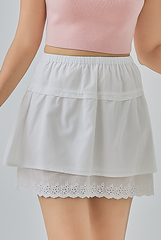 Poppy Scalloped Hem Mini Skirt