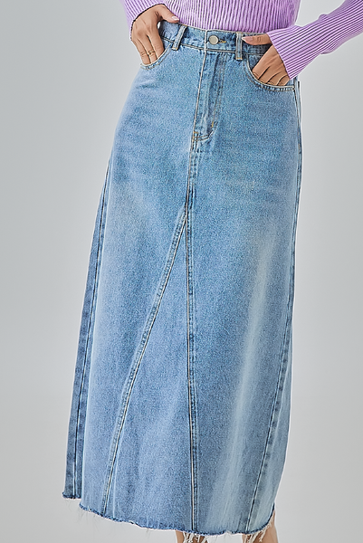 Anna Godet Denim Skirt