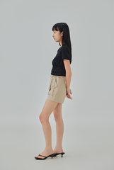 Natalie Self-Tie Ribbon Wrap Skort