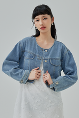 Clove Button-Up Denim Jacket