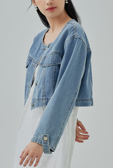 Clove Button-Up Denim Jacket